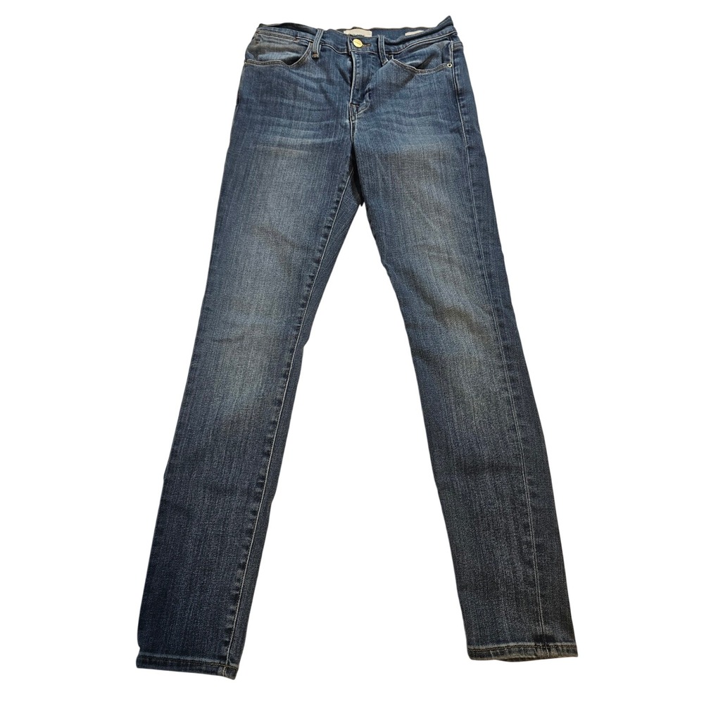 FRAME Le High Skinny Jeans Womens 27 Medium Wash High Rise Stretch Denim